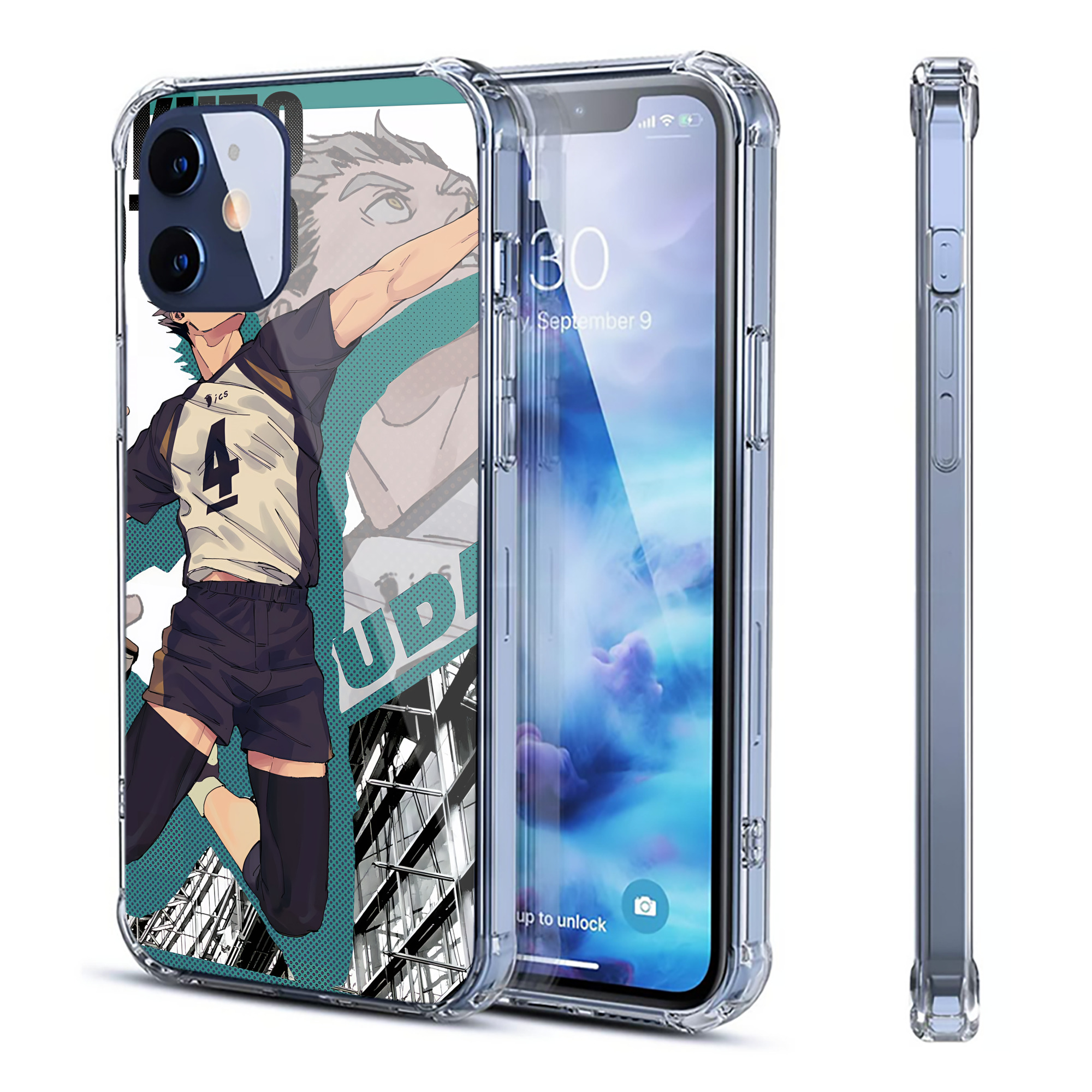 （画像用） ハイキュー!! Haikyu!! 【iPhone 12シリーズ対応】透明スマホケース（クリアソフトケース）